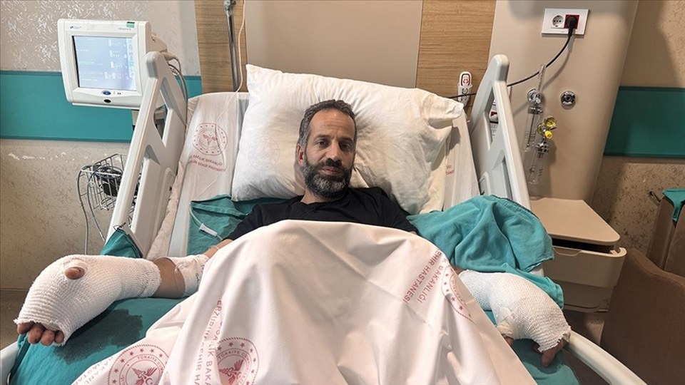 İnşaatın 5. katında elektrik akımına kapıldı, şans eseri yere düşmeden hayatta kaldı