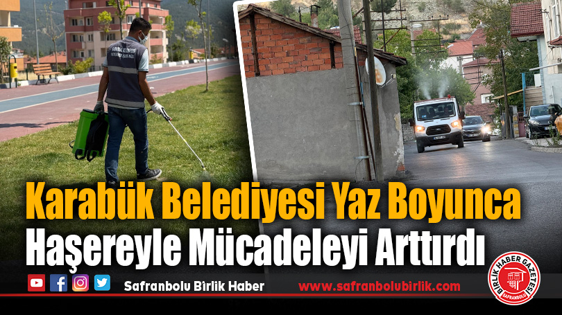 Karabük Belediyesi Yaz Boyunca Haşereyle Mücadeleyi Arttırdı