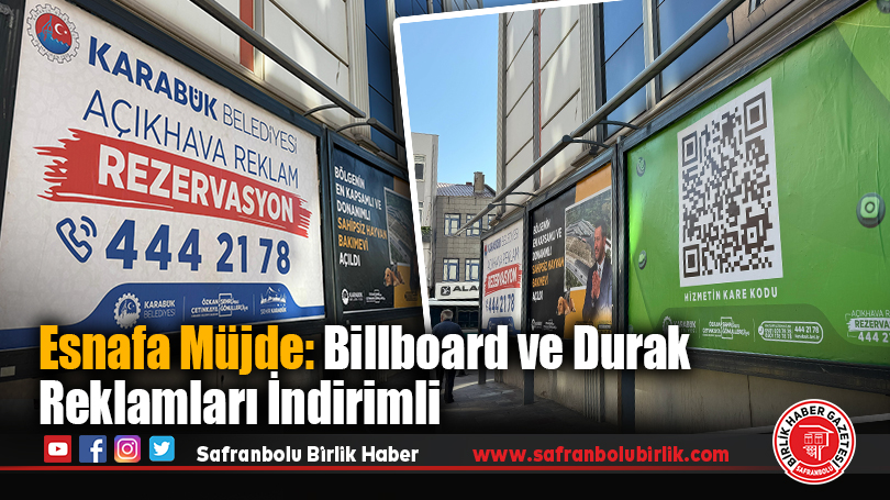 Esnafa Müjde: Billboard ve Durak Reklamları İndirimli