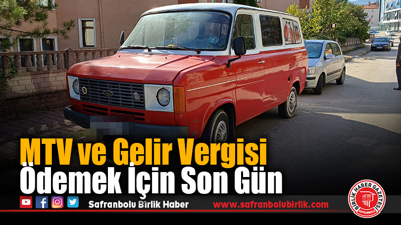 MTV ve Gelir Vergisinde İkinci Taksit Ödemelerinde Son Gün