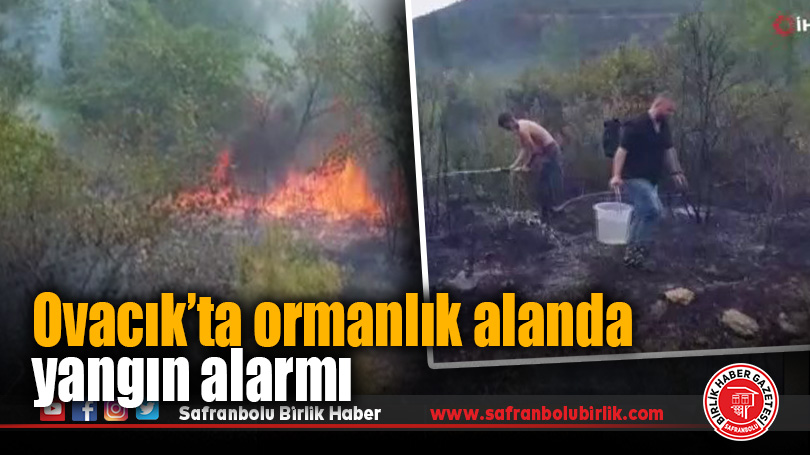 Karabük Ovacık’ta Örtü Yangınına Müdahale Sürüyor