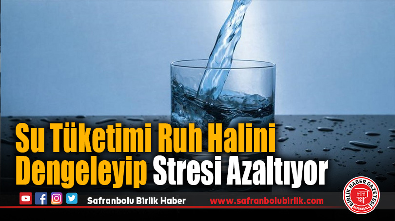 Su tüketimi ruh halini dengelemeye ve stresi azaltmaya yardımcı oluyor