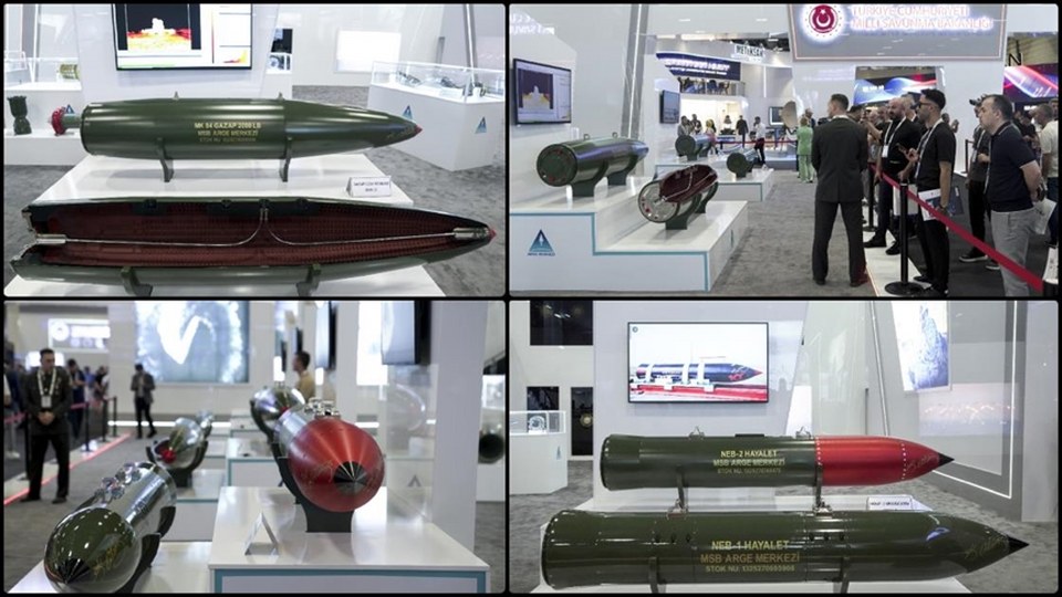 GAZAP ve HAYALET uçak bombaları ilk kez IDEF 2025’te sergilendi