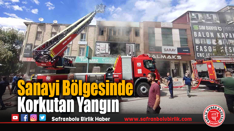 Sanayi Bölgesinde Korkutan Yangın: İş Yerleri Küle Döndü
