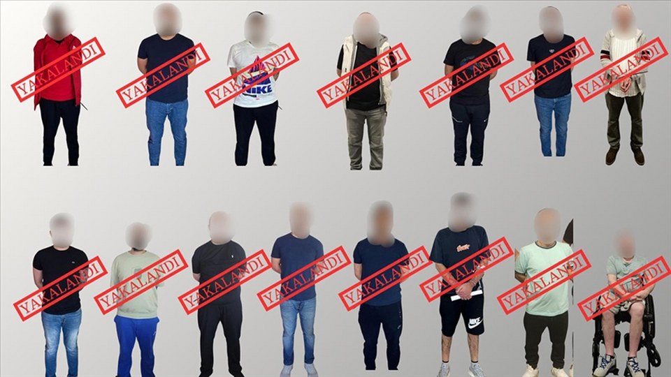 Kırmızı bültenle aranan 13, ulusal seviyede aranan 2 kişi yakalanarak Türkiye’ye getirildi