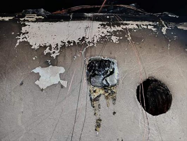 Bolu’da yangın çıkan cami lojmanında hasar oluştu