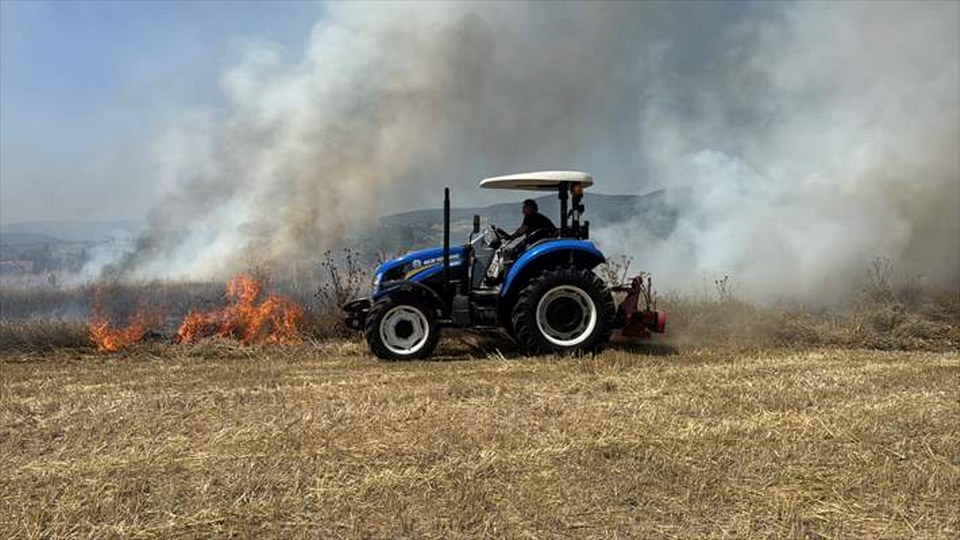 Bolu’da otluk alanda çıkan yangın söndürüldü