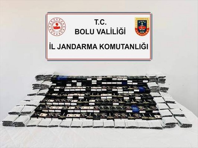 Bolu’da 14 bin 780 makaron ele geçirildi