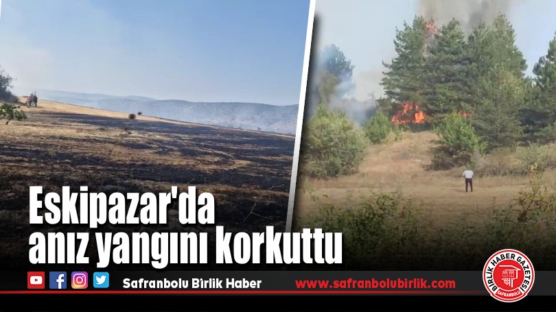 Anız yangını ormana sıçradı: Eskipazar’da panik dolu anlar yaşandı