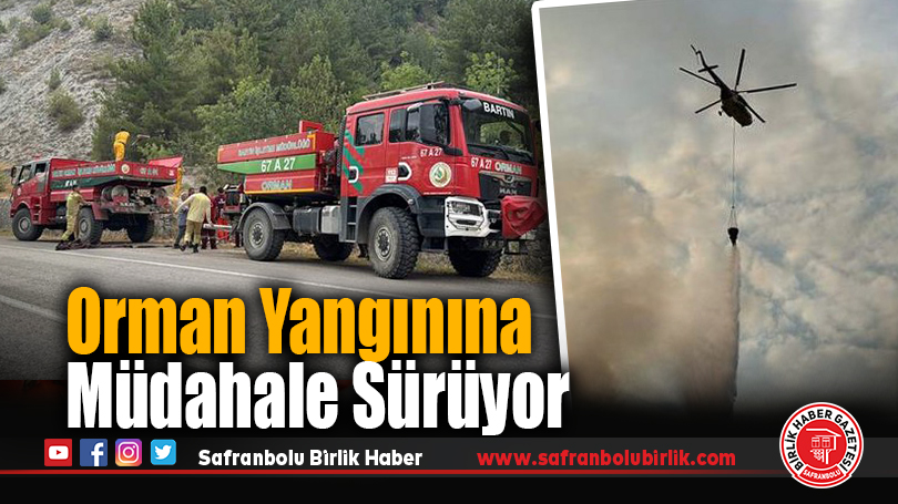 Orman Yangınına Müdahale Sürüyor