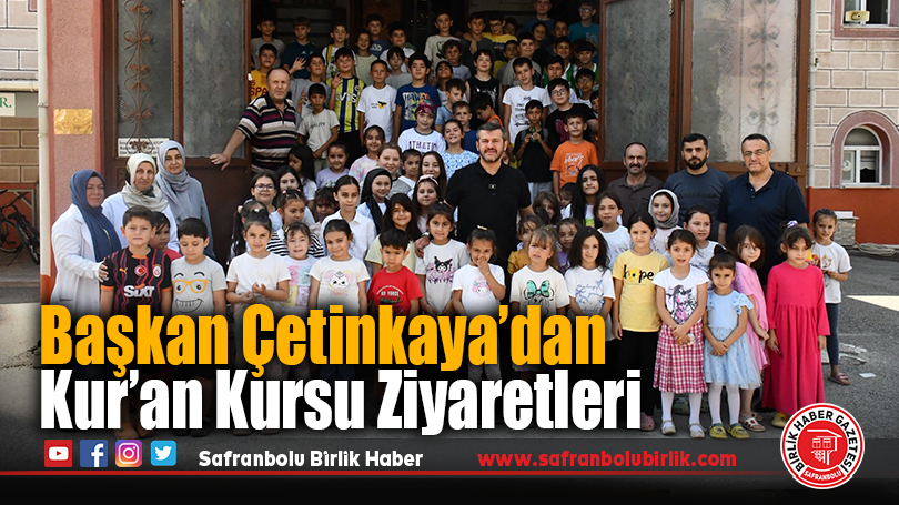 Başkan Çetinkaya, Kur’an Kursu Öğrencileriyle Buluştu