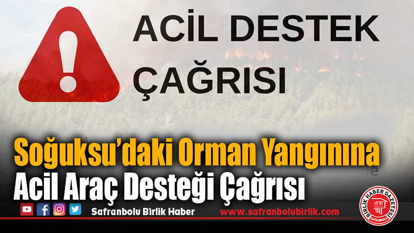 Soğuksu’daki Orman Yangınına Araç Desteği Çağrısı