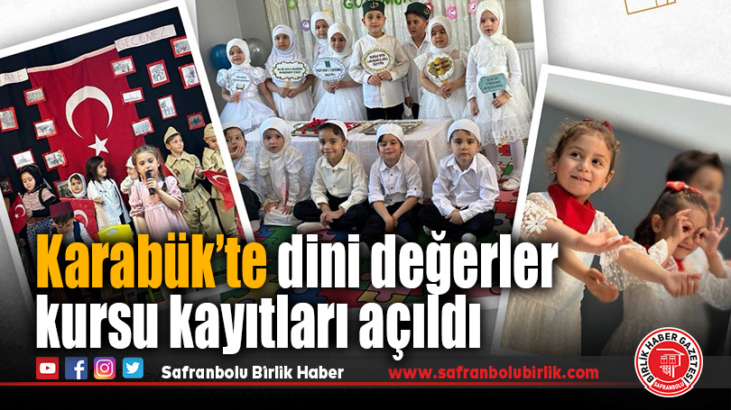 Karabük Belediyesi’nden 4-6 Yaş Dini Değerler Eğitimi Kursu Kayıtları Başladı