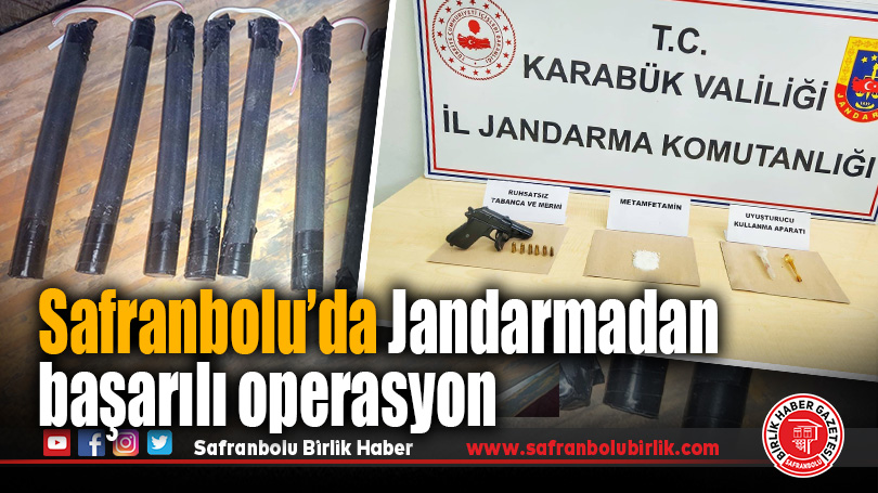 Safranbolu’da Uyuşturucu ve Patlayıcı Operasyonu