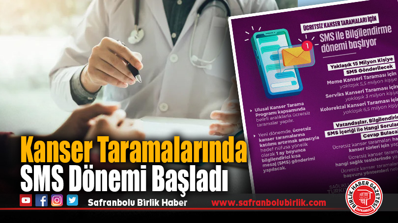 Sağlık Bakanlığı’ndan SMS ile Ücretsiz Kanser Tarama Bilgilendirmesi