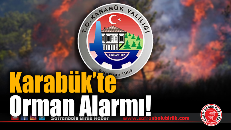 Karabük’te orman yangınına 41 personel müdahale ediyor