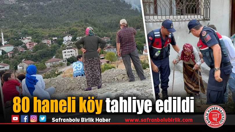 Karabük’teki orman yangınına müdahale sürüyor: 80 haneli köy tahliye edildi