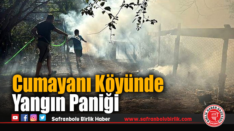 Karabük’te Bahçede Çıkan Yangın Söndürüldü