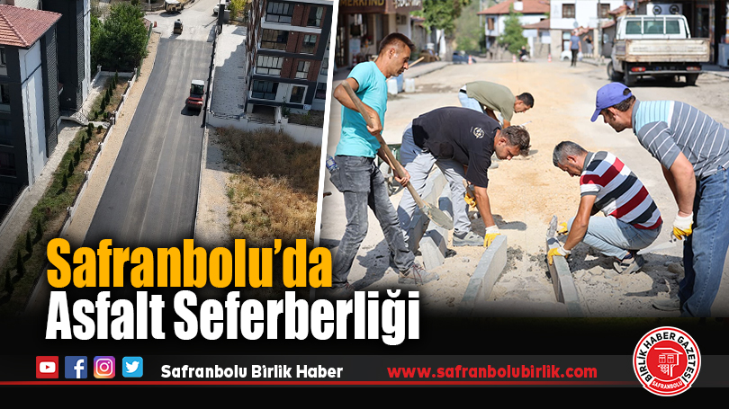 Safranbolu Belediyesi Asfalt Çalışmalarını Hızlandırdı
