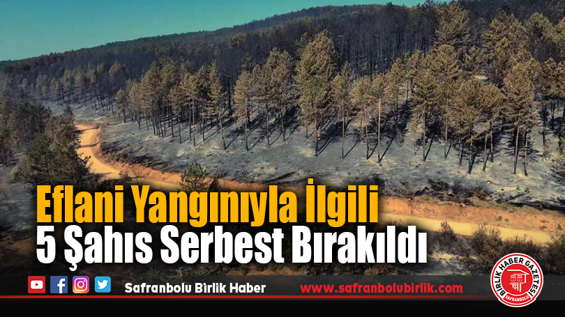 Eflani Yangınıyla İlgili 5 Şahıs Serbest Bırakıldı