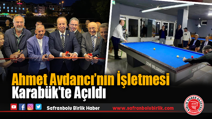 Bilardo Şampiyonu Doğukan Çorbacı, Açılışta Cevdet Akay ile Maç Yaptı