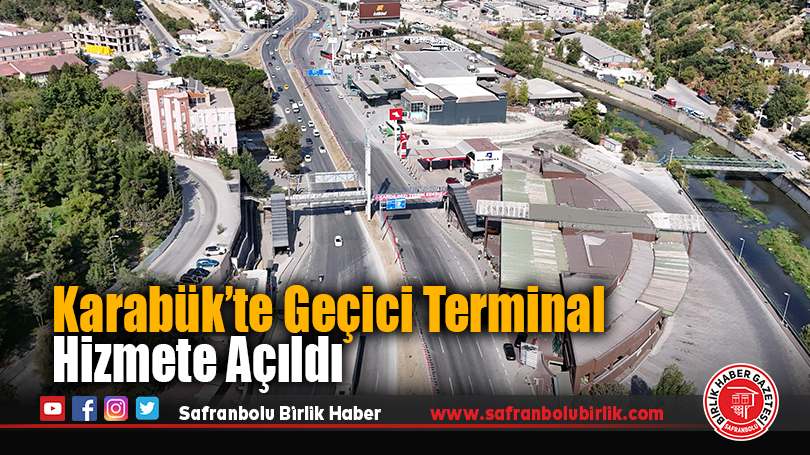 Karabük’te Geçici Terminal Hizmete Açıldı