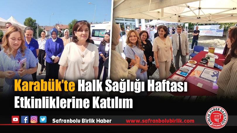 Karabük’te Halk Sağlığı Haftası Etkinliklerine Katılım