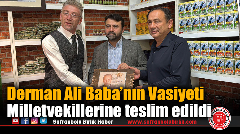 Safranbolulu “Derman Ali Baba”nın Erdoğan’a Yazdığı Şiir, Milletvekillerine Teslim Edildi