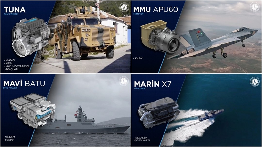 Karada, havada, denizde yerli askeri motor dönemi