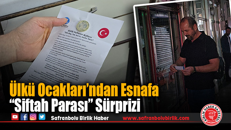 Ülkü Ocakları’ndan Esnafa “Siftah Parası” Sürprizi