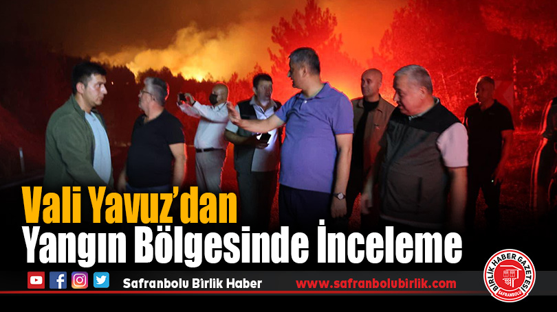 Karabük’te Orman Yangını Bölgesinde İnceleme