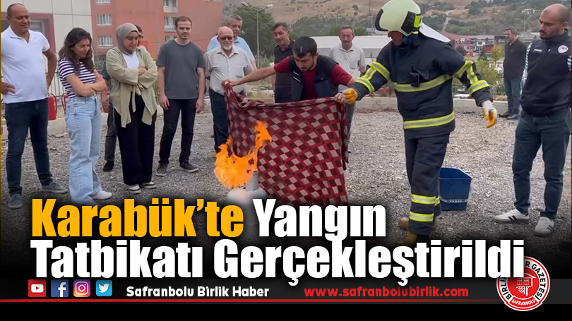 Karabük İl Tarım ve Orman Müdürlüğü’nde Yangın Tatbikatı