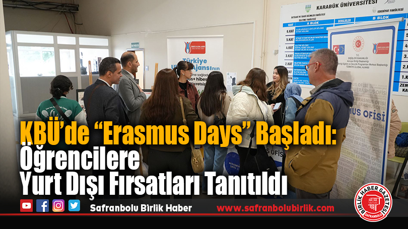 KBÜ’de “Erasmus Days” Başladı: Öğrencilere Yurt Dışı Fırsatları Tanıtıldı