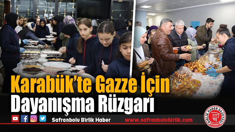 Karabük’te “Gazze İçin Getir, Gazze İçin Al” Kermesi Yoğun İlgi Gördü