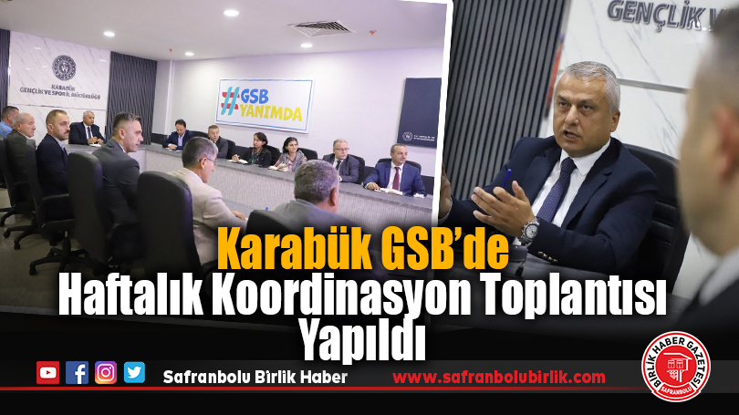 Gençlik ve Spor İl Müdürlüğü Haftalık Değerlendirme Toplantısı Yapıldı
