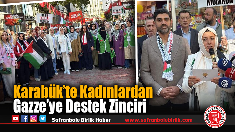 Karabük’te Kadınlardan Gazze’ye Destek Zinciri
