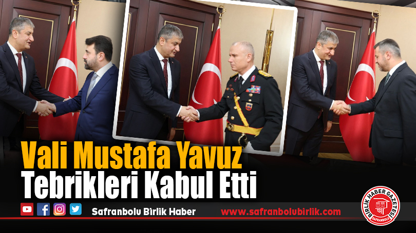 Vali Mustafa Yavuz Tebrikleri Kabul Etti