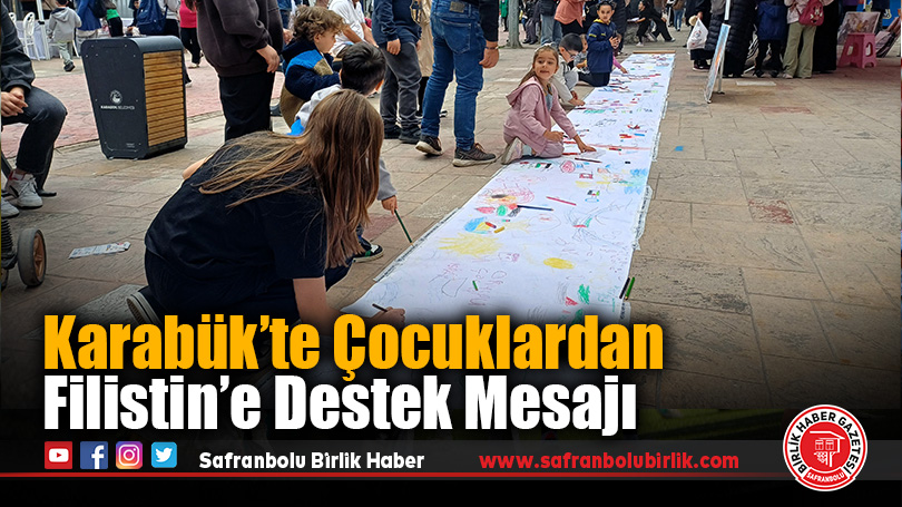 Karabük’te “Filistinli Çocuklar İçin Çiz” Etkinliği Düzenlendi