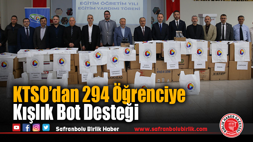 KTSO’dan 294 Öğrenciye Kışlık Bot Desteği