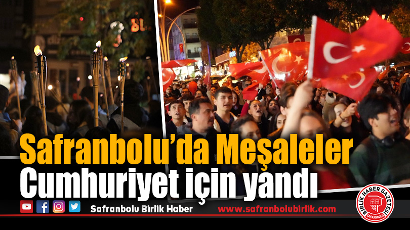 Safranbolu’da Fener Alayı ile Cumhuriyet Coşkusu Yaşandı
