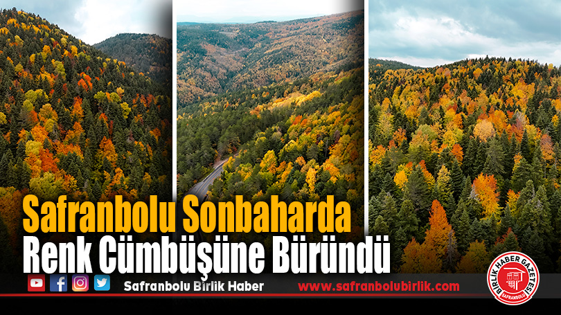 Orman Denizi Safranbolu’da Sonbahar Büyüsü Havadan Görüntülendi