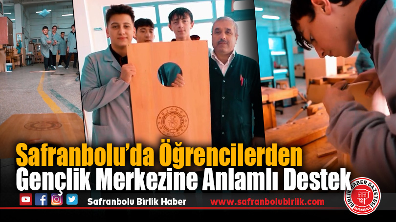 Safranbolu’da Öğrencilerden Gençlik Merkezine Anlamlı Destek