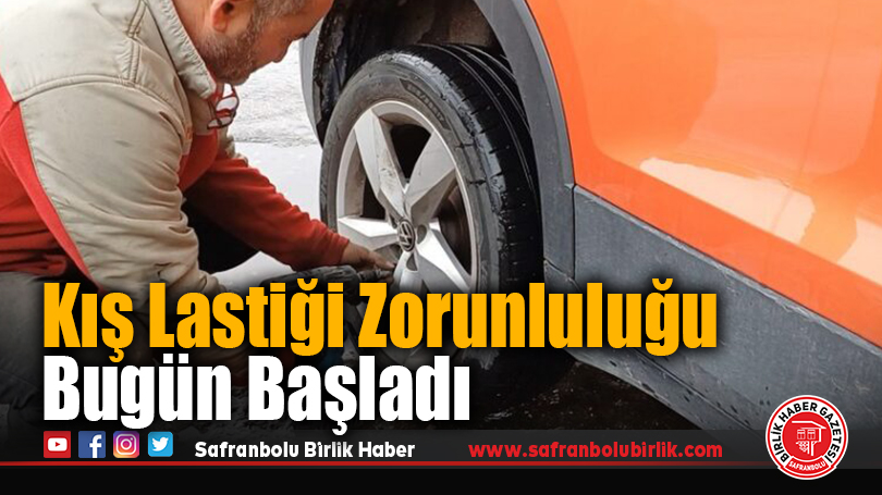 Kış Lastiği Zorunluluğu Bugün Başladı