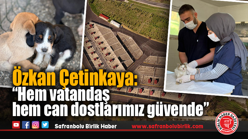 Özkan Çetinkaya: “Hem vatandaş hem can dostlarımız güvende”