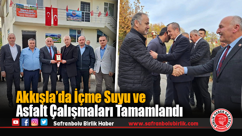 Akkışla’da İçme Suyu ve Asfalt Çalışmaları Tamamlandı