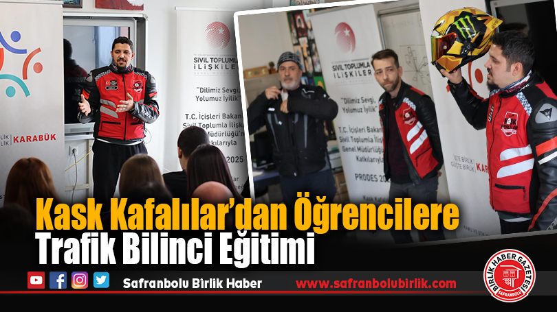 Kask Kafalılar’dan Öğrencilere Trafik Bilinci Eğitimi