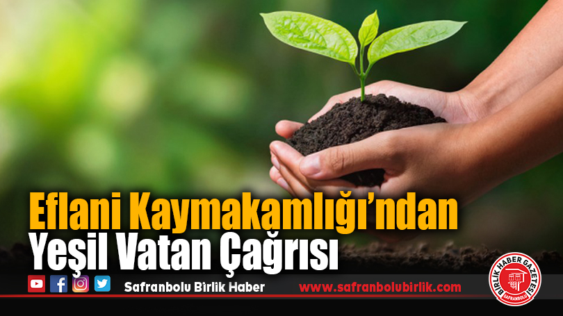 Eflani’de “Yeşil Vatan Seferberliği”ne Destek: “Bir Fidan, Bin Nefes”