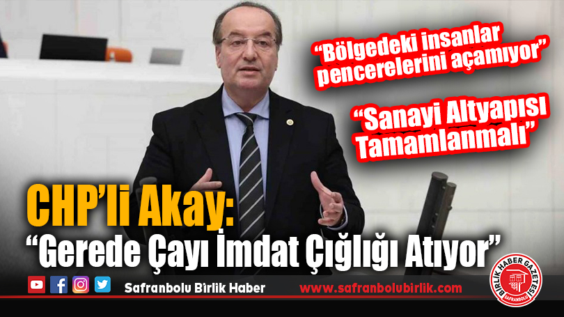 Cevdet Akay’dan Sanayi Bakanlığı Bütçesinde Karabük Vurgusu: “Gerede Çayı İmdat Çığlığı Atıyor”