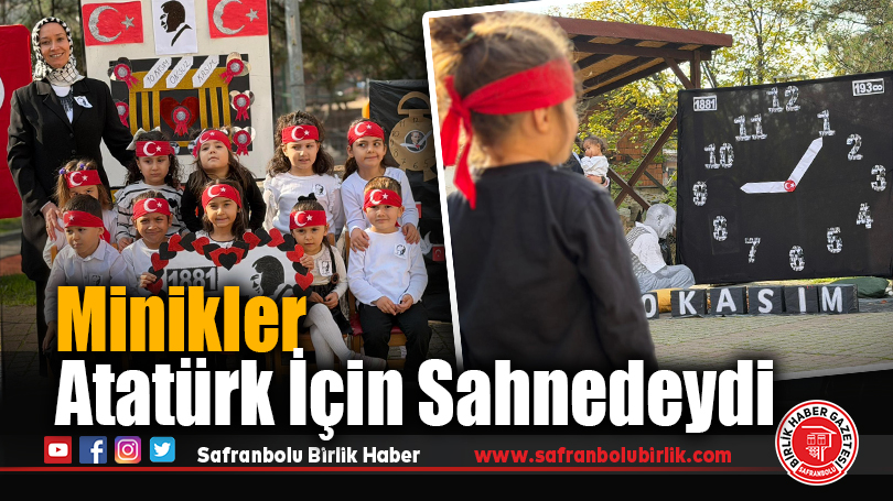 Minikler Atatürk İçin Sahnedeydi