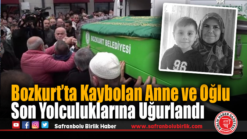 Bozkurt’ta Kaybolan Anne ve Oğlu Son Yolculuklarına Uğurlandı